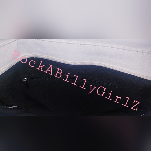 Sourpuss Nomad 1920's Kewpie Doll Baby Pink Bows Hearts Purse Vegan Leather Bag - Picture 11 of 15